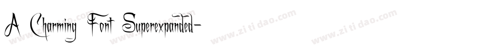 A Charming Font Superexpanded字体转换